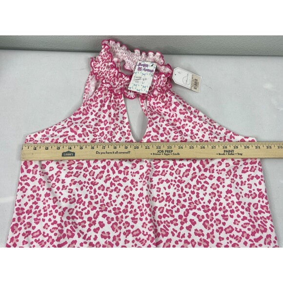 Culture Code Women Large Halter Top Pink Cheetah Print Choker Boho NWT - Picture 7 of 9